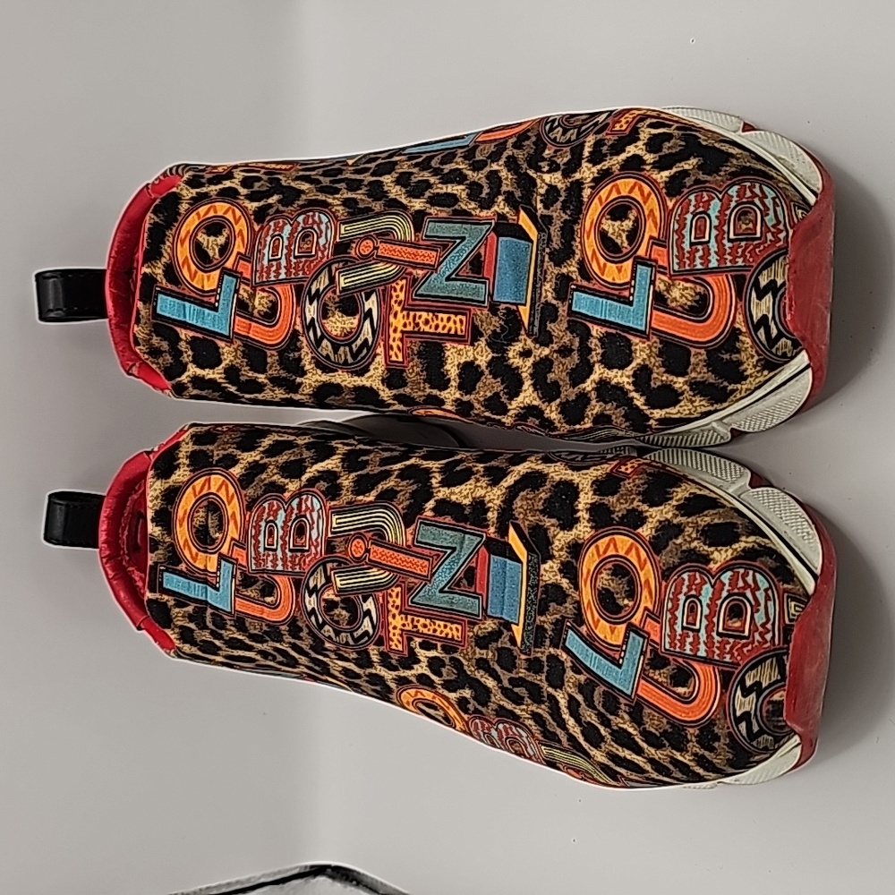 Christian Louboutin Neoprene Space Run Leopard Sneakers